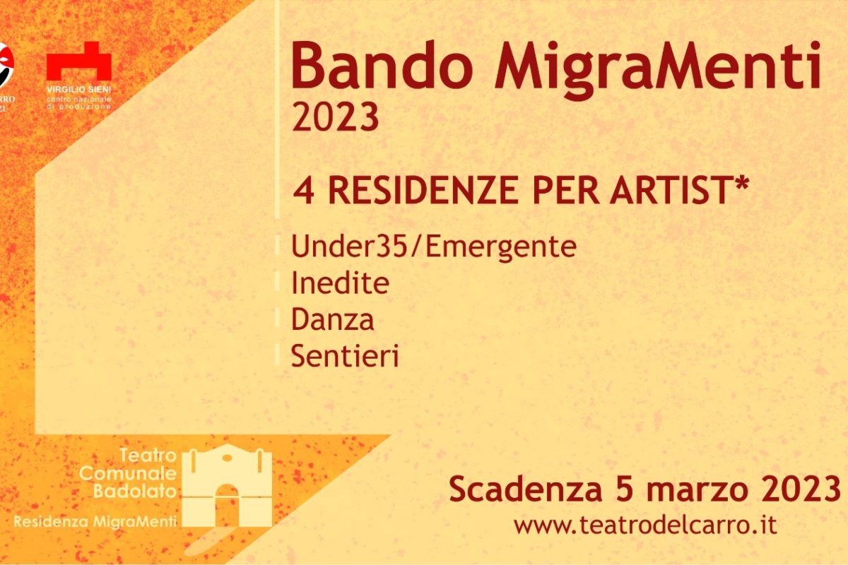 Bando Residenza Migra Menti 2023 S
